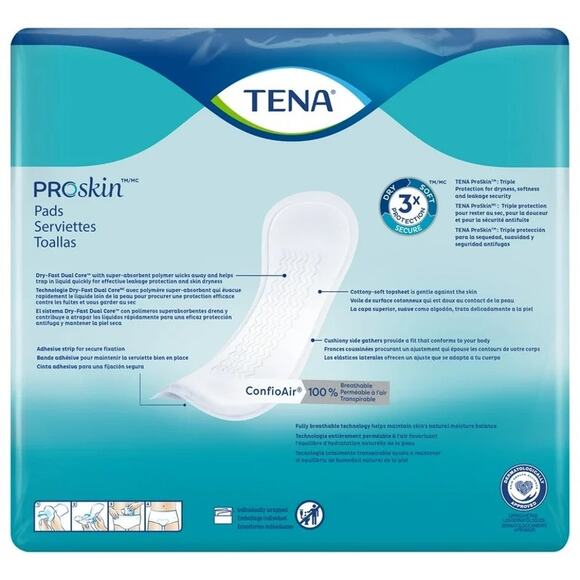 TENA Light Ultimate Liners, Unisex Adult Urinary Incontinence Pads - Picture 2 of 3